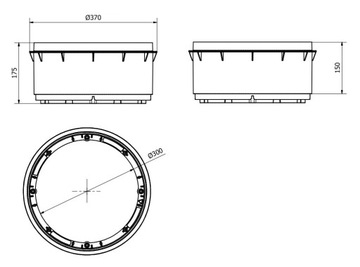 D300 H150 AQ Надстройка люка Aquabin