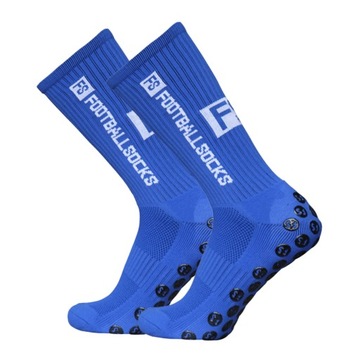 Anti-slip football socks Blue Size 39-46