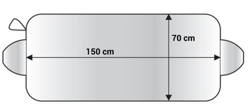 K2 CARDOS MATA OSŁONA NA SZYBĘ ZIMA LATO 200X70CM