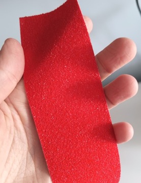 TAŚMA ANTYPOŚLIZGOWA CZERWONA 6m zewnętrzna ostrzegawcza BHP