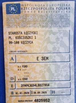 Ford Edge II 2020 Ford Edge 2020r, 2.0 Benzyna. AUTOMAT. Uszkodzony prawy bok. Jezdzi. 2.0, zdjęcie 21