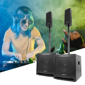 Аудиосистема для вечеринки USB SD BT 1000 Вт