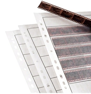 Arkusze archiwalne do przechowywania na kliszę negatywy koszulki 35mm 25ark
