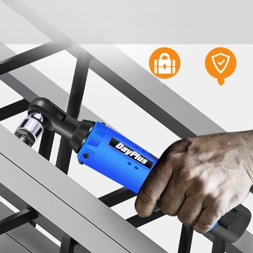 ЭЛЕКТРИЧЕСКИЙ УДАРНЫЙ КЛЮЧ С ХРАПОВИКОЙ, ОСНАЩЕННЫЙ ПРОТИВОСКОЛЬЗЯЩЕЙ РУЧКОЙ