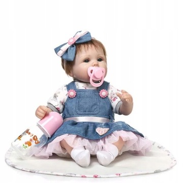 ŚPIĄCA LALKA REBORN JAK PRAWDZIWE NIEMOWLĘ 55 CM