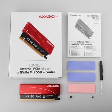 Адаптер для установки твердотельных накопителей M2 в слот PCIe NVMe