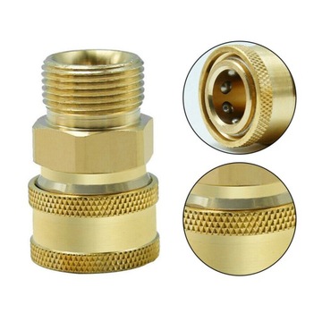 ZESTAW ADAPTERÓW DO MYJEK WYSOKOCIŚNIENIOWYCH 8 SZT. SZYBKOZŁĄCZE M22 14mm