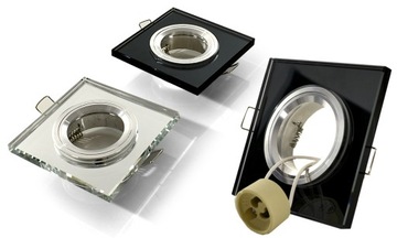 ГАЛОГЕННЫЙ ПОТОЛОЧНЫЙ СВЕТИЛЬНИК ДЛЯ СВЕТОДИОДНЫХ ЛАМП GU10 СТЕКЛО ЛАМПЫ ДЛЯ ВАННОЙ КОМНАТЫ