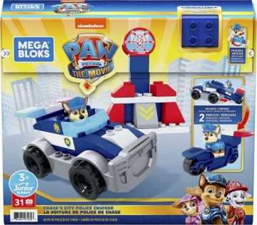 MEGA BLOKS BLOCKI DOG PATOL ПОЛИЦЕЙСКАЯ МАШИНА CHASE GYJ00