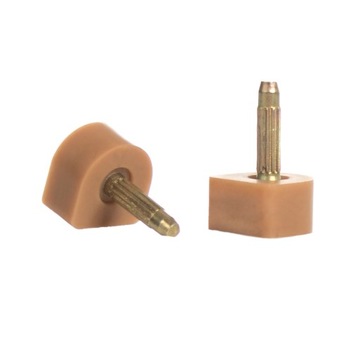 Fleki do butów z bolcem 13x13 mm Beżowe USA