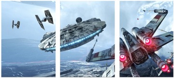3x OBRAZ NA ŚCIANĘ STAR WARS X-WING 30x40