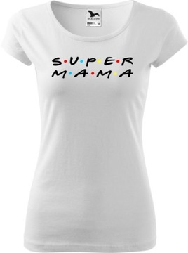 Koszulka Prezent Dzień Matki Urodziny Super Mama
