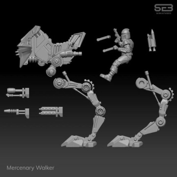 Модель Mercenary War Party подходит для игры Star Wars Legion.
