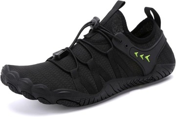 BUTY DO WODY + WOREK PLAŻOWE PŁYWANIE JEŻOWCE RAFA KORALOWA SPORTOWE CZARNY