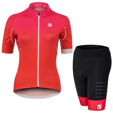 Damski komplet rowerowy Vezuvio Sunrise - XL