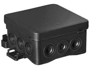 PUSZKA CZARNA N/T NS5 75x75x40mm IP54 SIMET