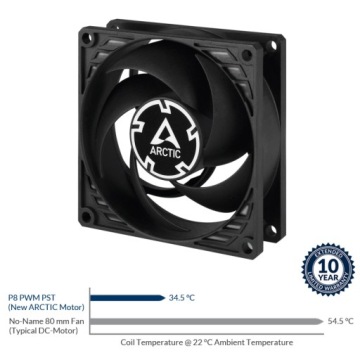 Arctic P8 PWM PST Value Pack 80мм Черный 5шт.