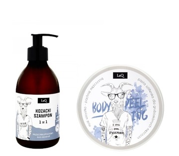 LAQ KOZIOŁ ZESTAW SZAMPON 300ml + PEELING 200ml