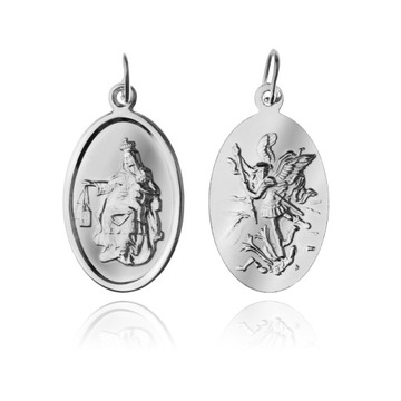 СЕРЕБРЯНАЯ МЕДАЛЬ С АНГЕЛОМ СВЯТОГО МИХАИЛА АРХАНГЕЛА