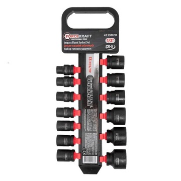 НАБОР УДАРНЫХ НАСАДОК 13 ЭЛЕМЕНТОВ 1/2 FORCEKRAFT 10–32 ММ FK4139MPB