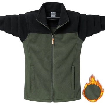 9Xl Men Autumn Jacket Plus Size Thickened Warm Fle