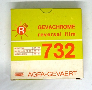 Film do kamer 16mm Agfa-Gavaert 30,5m 100ft odwracalny nieotwierany