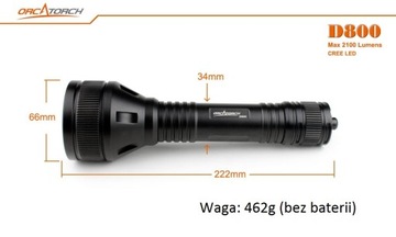 Latarka Orca Torch D800