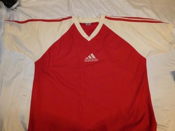 KOSZULKA adidas XXL retro vintage 3 paski