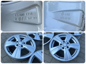 4× DISK HLINÍK MERCEDES-BENZ OE TŘÍDA A W169 (2004-2012) 6.0" X 16" 5X112 ET 46