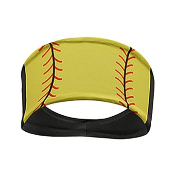 Opaska sportowa Rozciągliwa, oddychająca, lekka, antypoślizgowa piłka do softballu w kolorze żółtym