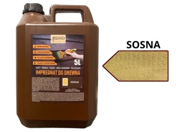 IMPREGNAT farba do drewna 10l SOSNA