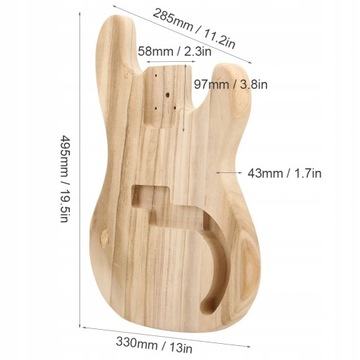 Удобный корпус бас-гитары своими руками