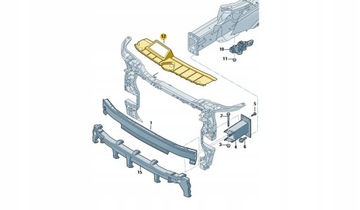 80A807081 OSŁONA PASA PRZEDNIEGO AUDI Q5 ASO