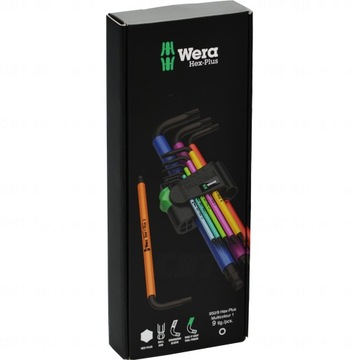 НАБОР КЛЮЧЕЙ ШЕСТИГРАННЫХ С ШАРИКОВЫМ 1,5-10мм WERA MULTICOLOR 05073593001