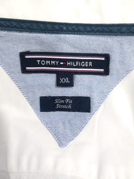 Tommy Hilfiger Biała koszula męska Rozmiar: XXL