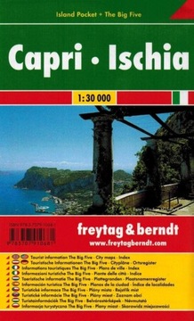 CAPRI ISCHIA MAPA TURYSTYCZNA DROGOWA WODOODPORNA