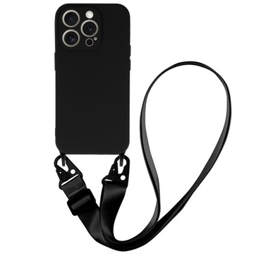 Etui Ze Sznurkiem Smycz Nakładka Futerał 145cm do Apple iPhone 13 Pro Max