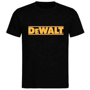 DEWALT KOSZULKA T-SHIRT 100% BAWEŁNA ROZM L CZARNA