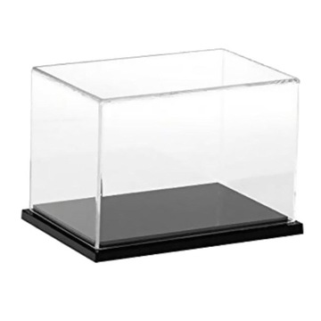Przezroczyste akrylowe pudełko wystawowe o wymiarach 40x25x25 cm do akcji