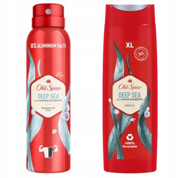 OLD SPICE DEEP SEA ZESTAW DEO SPRAY 150+ŻEL 400ml