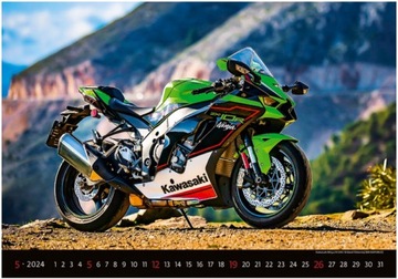 yamaha kawasaki bikes kalendarz 2024 motocykle ducati motory bmw aprilia