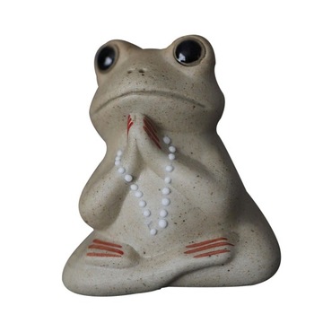 Ceramika Żaba Tea Pet Figurka Małe Zwierzę