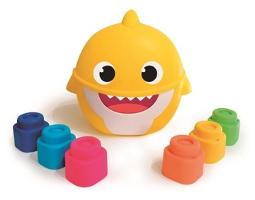 Gumowe klocki Baby Clemmy Wiaderko Baby Shark