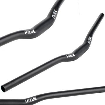 KIEROWNICA ROWEROWA ALUMINIOWA GIĘTA PROX 700 MM / 31,8 MM /290 G CZARNA