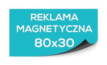 Reklama magnetyczna na samochód 80x30 cm