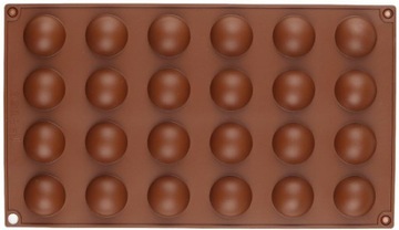 FORMA SILIKONOWA KULA KULE PÓŁKULE MINI PORCJE 24x