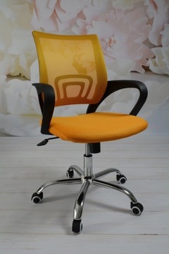Кресло Emma, ​​вентилируемый офисный стул оранжевого цвета