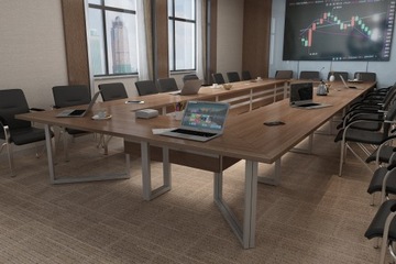 Конференц-стол 690х276см Twist 28 на 24 человека