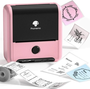 Phomemo M200 drukarka etykiet termicznych samoprzylepnych Bluetooth różowa