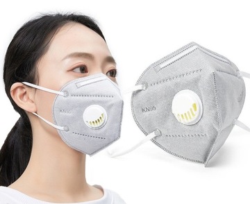 MASKA ANTYWIRUSOWA KN95 ANTYSMOGOWA Z FILTREM FFP2